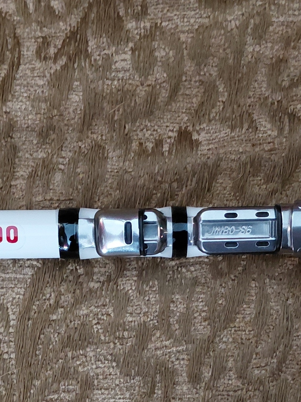 Telesscopic Portable Fishing Rod with Chrome Reel Seat
